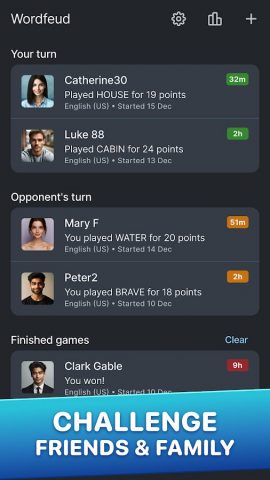 Wordfeud для Android — скриншот 2