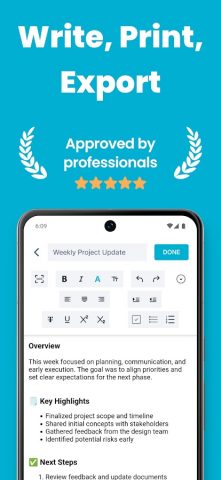 Wordpad Plus: Docs & OCR для Android — скриншот 1