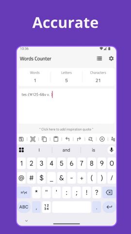 Words Counter: Text editor для Android — скриншот 2