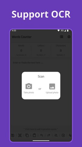 Words Counter: Text editor для Android — скриншот 3