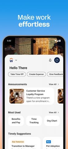 Workday для Android — скриншот 1