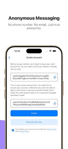 XChat — частный мессенджер для Android — скриншот 1