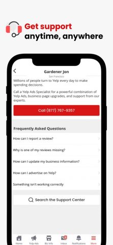 Yelp for Business App для iOS — скриншот 5