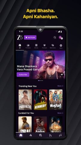 ZEE5 Movies, Web Series, Shows для Android — скриншот 1