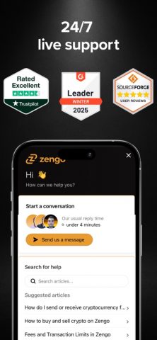 Zengo: Crypto & Bitcoin Wallet для iOS — скриншот 4