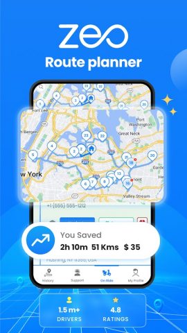 Zeo fast multi stop route plan для Android — скриншот 2