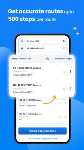 Zeo fast multi stop route plan для Android — скриншот 5