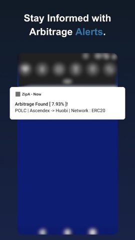 ZipA: Crypto Arbitrage Scanner для Android — скриншот 2