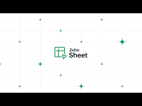 Zoho Sheet: Табличный app для Android — официальный трейлер