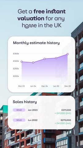 Zoopla home property search UK для Android — скриншот 2