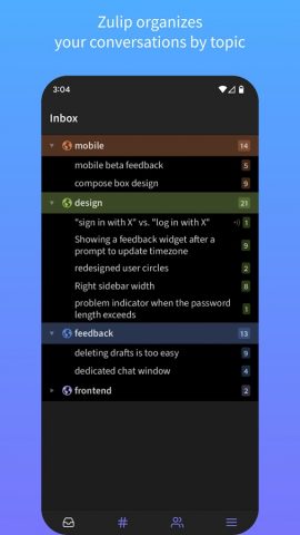 Zulip для Android — скриншот 1