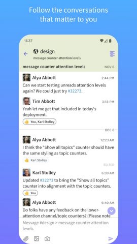 Zulip для Android — скриншот 3