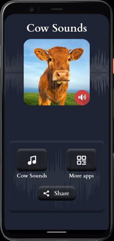 Звуки коровы для Android — скриншот 1