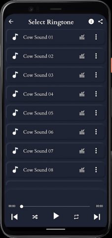 Звуки коровы для Android — скриншот 2