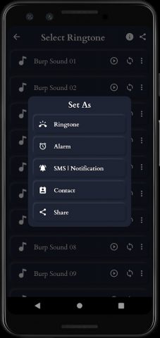 Звуки отрыжки для Android — скриншот 4