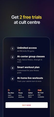 cult.fit Gym Workout & Fitness для Android — скриншот 2