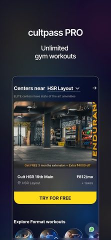 cult.fit Gym Workout & Fitness для Android — скриншот 5