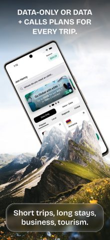 eSIM Card: Интернет в поездках для Android — скриншот 1