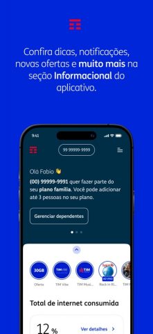 Μeu TIM для iOS — скриншот 2