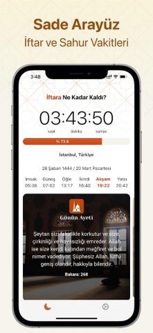 İftara Ne Kadar Kaldı? для Android — скриншот 1