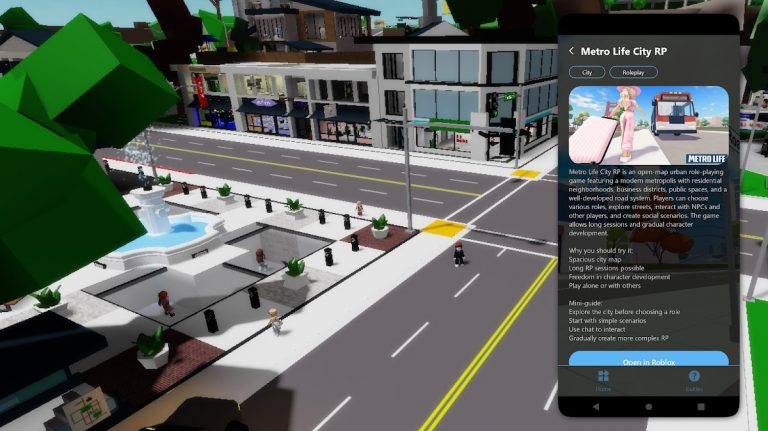 город в роблоксе для Android — скриншот 4