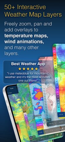 meteoblue weather & maps для iOS — скриншот 4