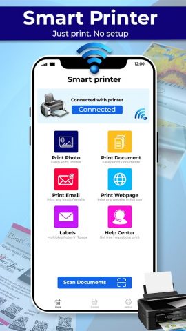 печать с телефона на принтер для Android — скриншот 1