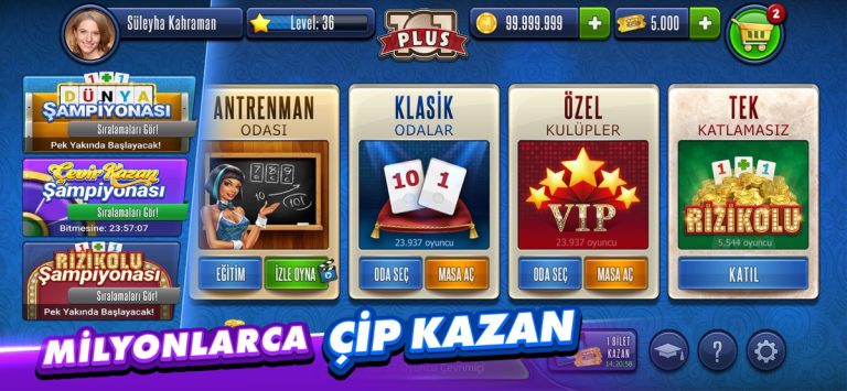 101 YüzBir Okey Plus для iOS — скриншот 1