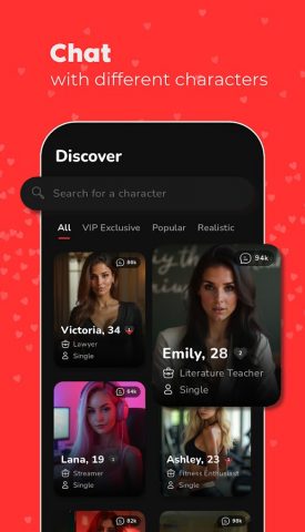 AI Girlfriend 18+ для Android — скриншот 1