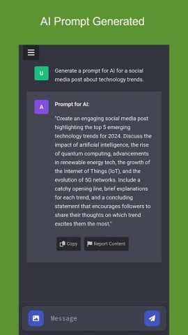 AI Prompt Generator для Android — скриншот 3
