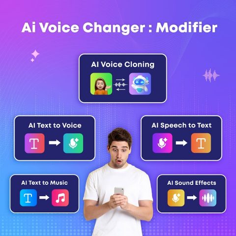 AI Voice Changer : Modifier для Android — скриншот 1