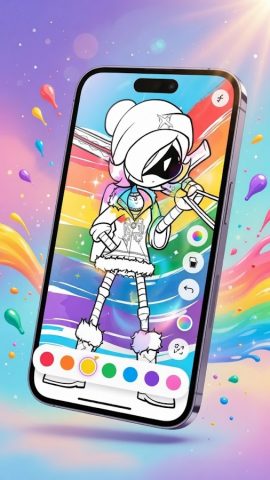 AR Draw Coloring Murder Drones для Android — скриншот 2