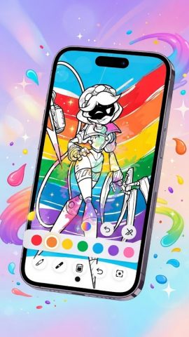 AR Draw Coloring Murder Drones для Android — скриншот 4