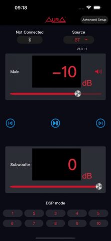 AURA DSP для iOS — скриншот 1