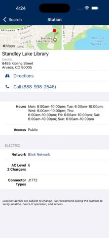 Alternative Fueling Stations для iOS — скриншот 4