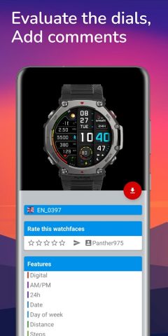 Amazfit T-Rex 3 Watch Faces для Android — скриншот 3