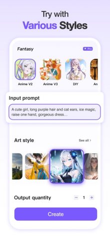 Anime Art — AI Art Generator для iOS — скриншот 2