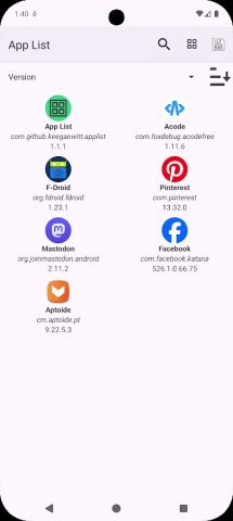 App List — скриншот 2