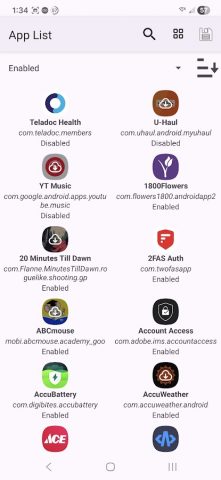App List — скриншот 4