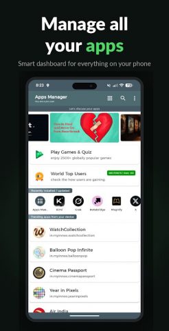 Apps Manager – Your App Hub для Android — скриншот 1