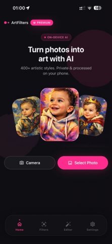 Art Effect : AI Photo Filters для iOS — скриншот 1