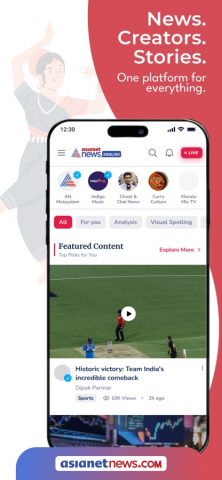 Asianet News Official для iOS — скриншот 1