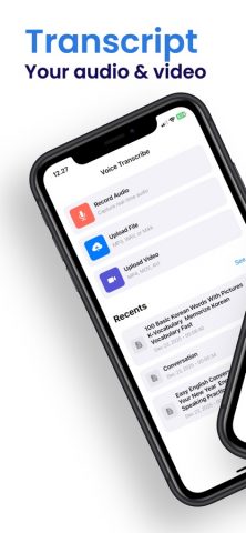 Аудио и видео в текст для iOS — скриншот 1