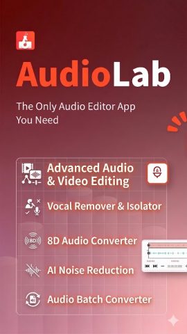 AudioLab Audio Cutter & Editor для Android — скриншот 1
