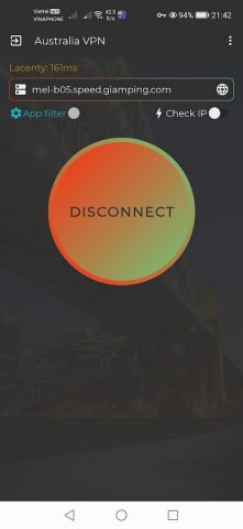 Australia VPN — AU VPN для Android — скриншот 3
