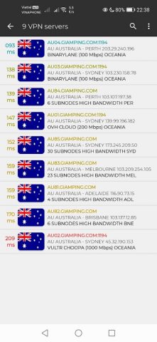 Australia VPN — AU VPN для Android — скриншот 4