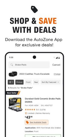 AutoZone Auto Parts & Repair для Android — скриншот 4