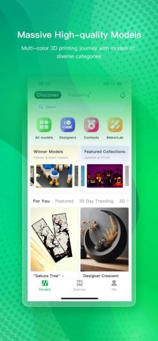 Bambu Handy для iOS — скриншот 1