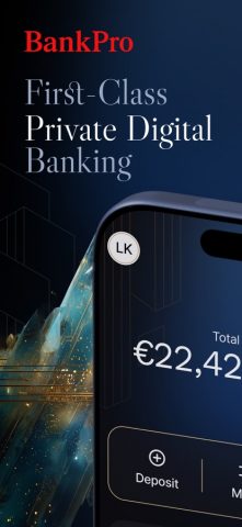 BankPro: Private Digital Bank для iOS — скриншот 1