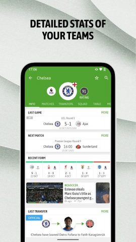 BeSoccer: Soccer Live Score для Android — скриншот 4